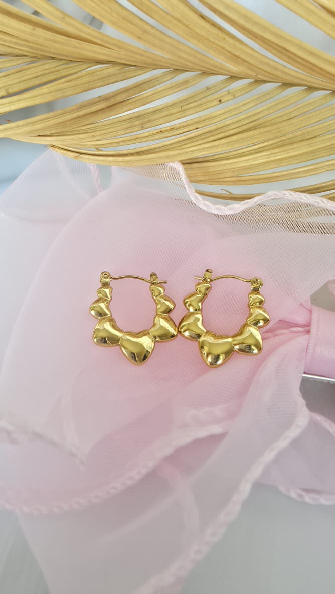 Gilded Lotus Frame Hoops 