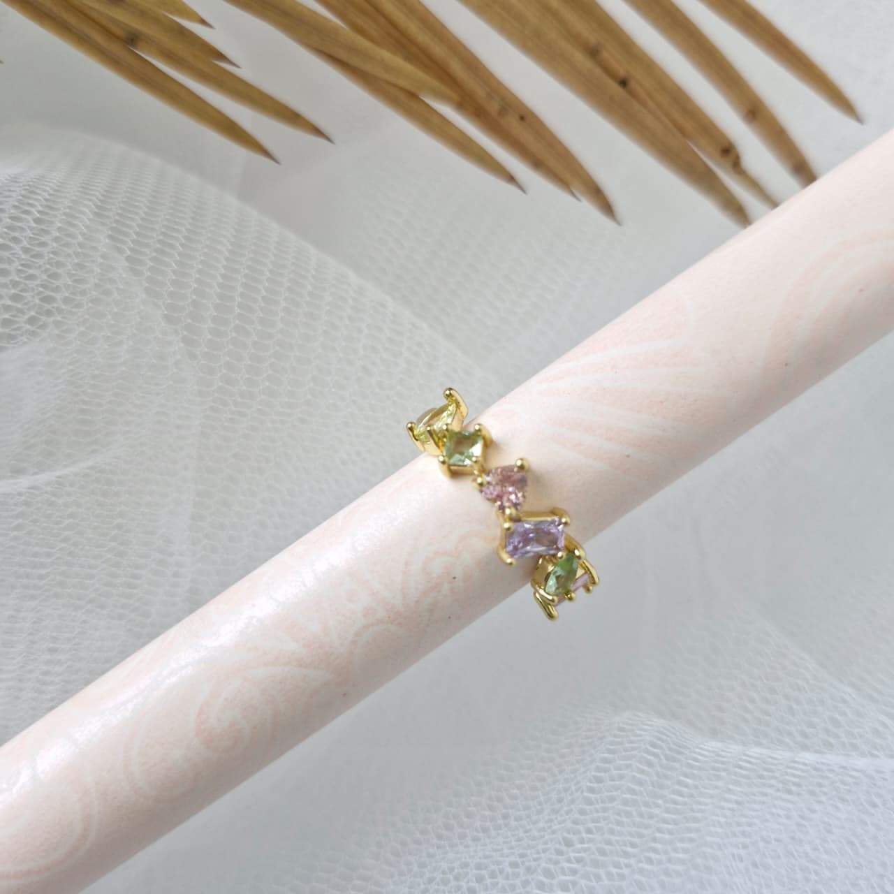 Multi-Color Gemstone Ring