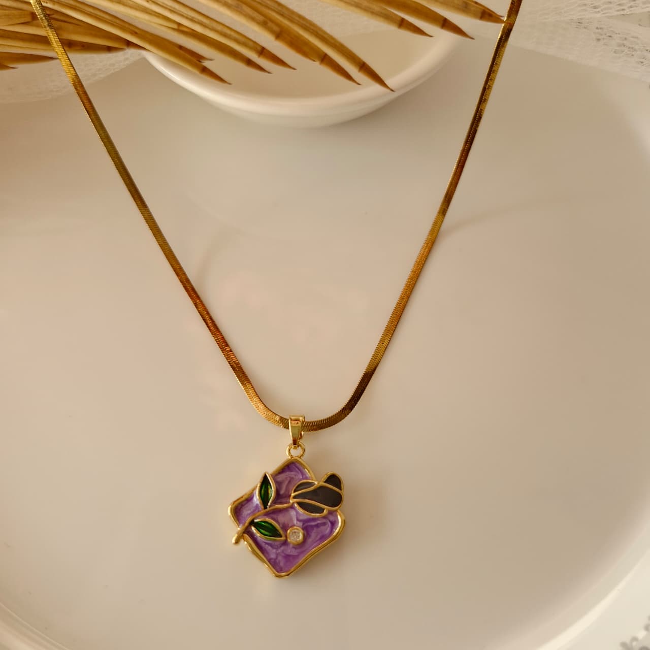 The Gilded Orchid Necklace