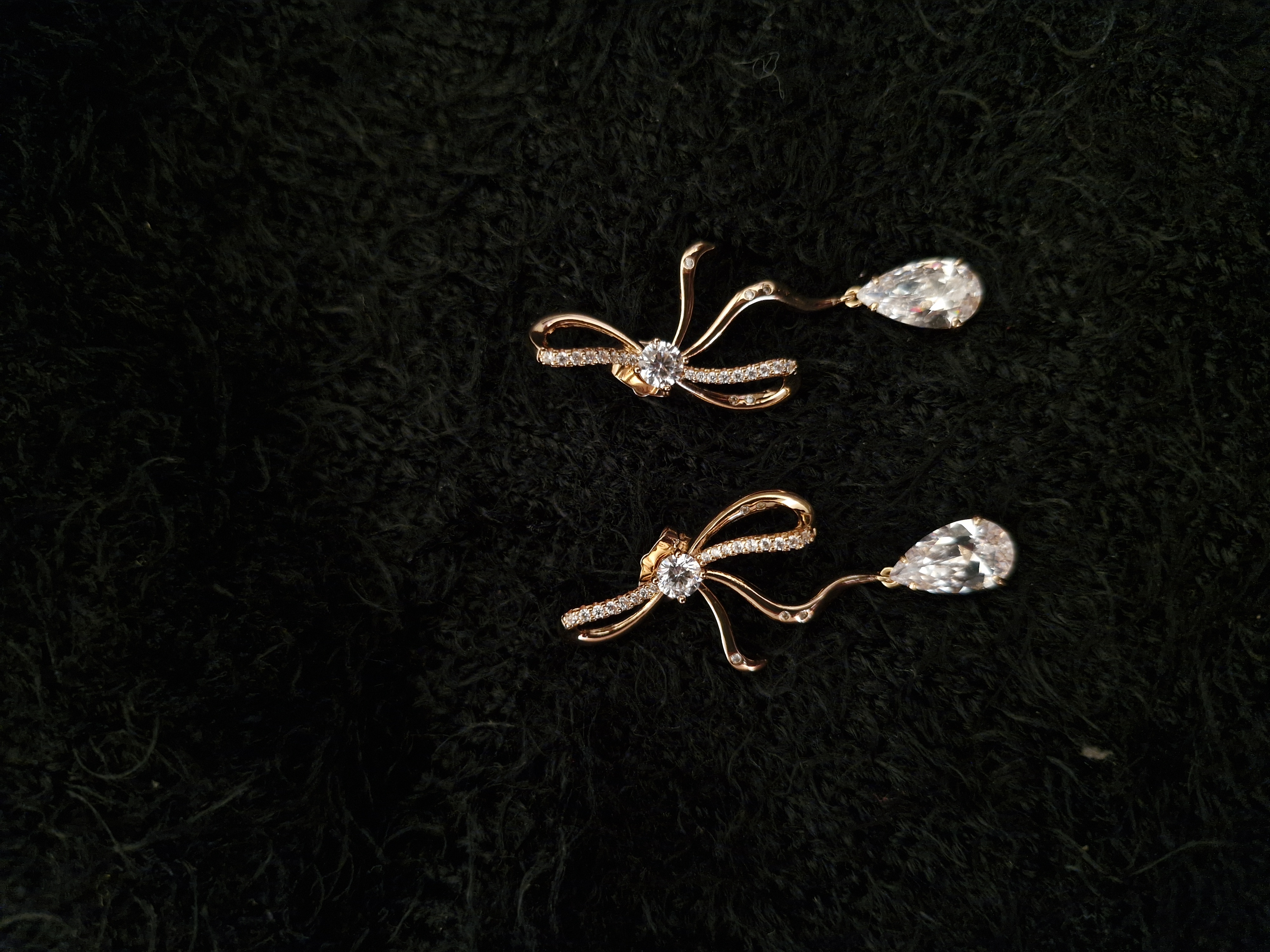 Elegant Bow Drop Earrings