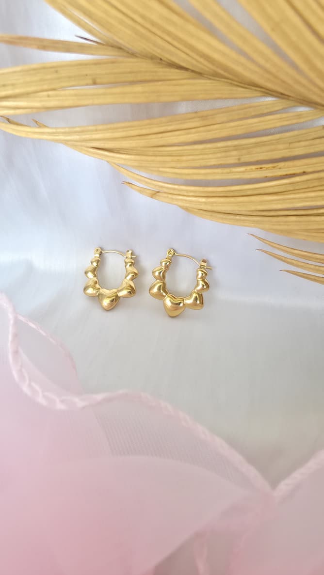 Gilded Lotus Frame Hoops 