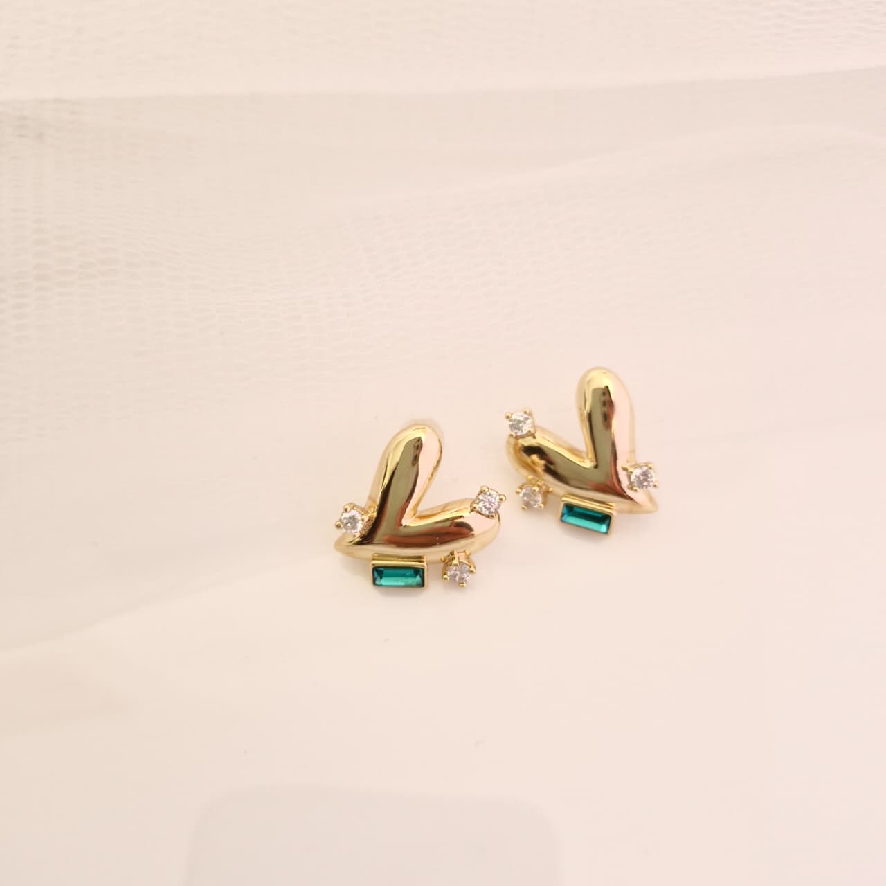 Emerald Bloom Studs