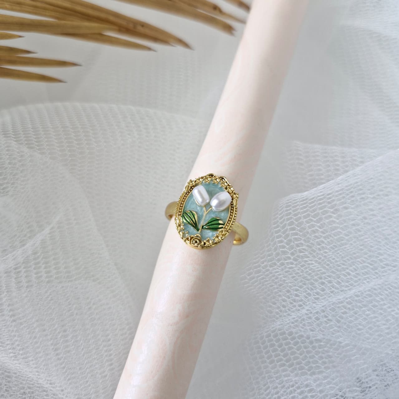 The Enamelled Tulip Ring