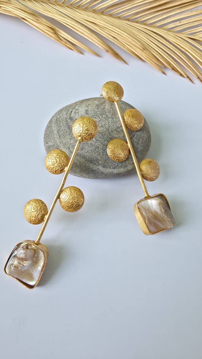 Matt MOP Statement Earrings