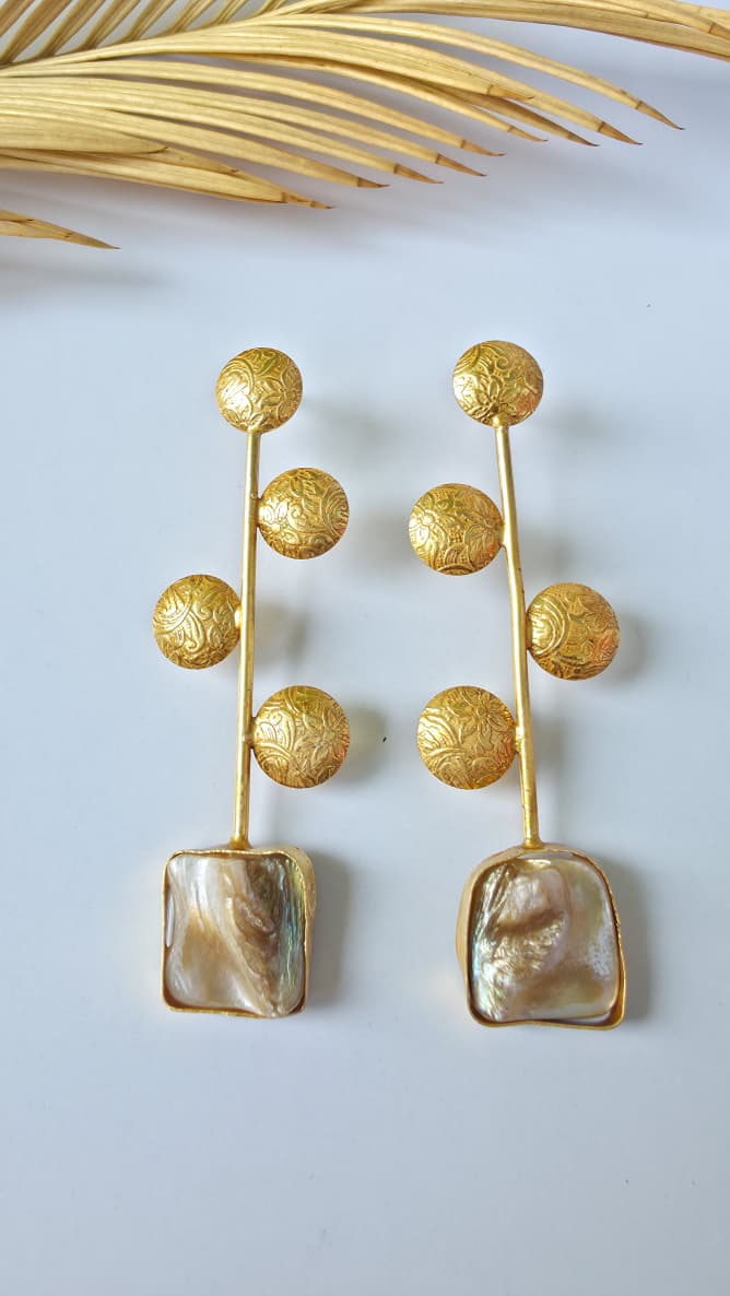 Matt MOP Statement Earrings