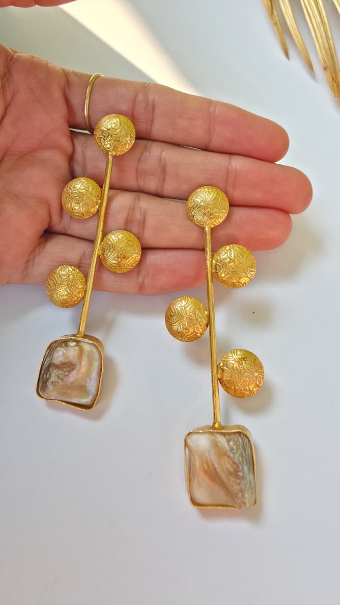 Matt MOP Statement Earrings