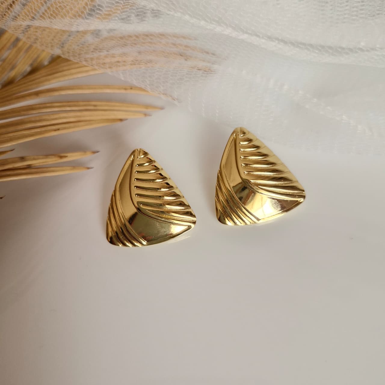 Vintage gold earrings