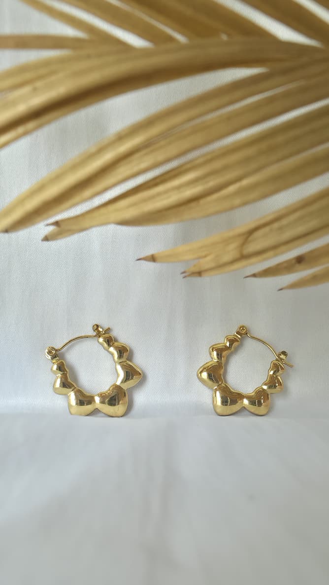 Gilded Lotus Frame Hoops 