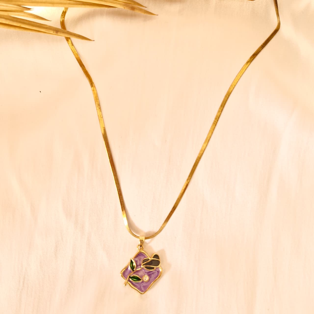 The Gilded Orchid Necklace