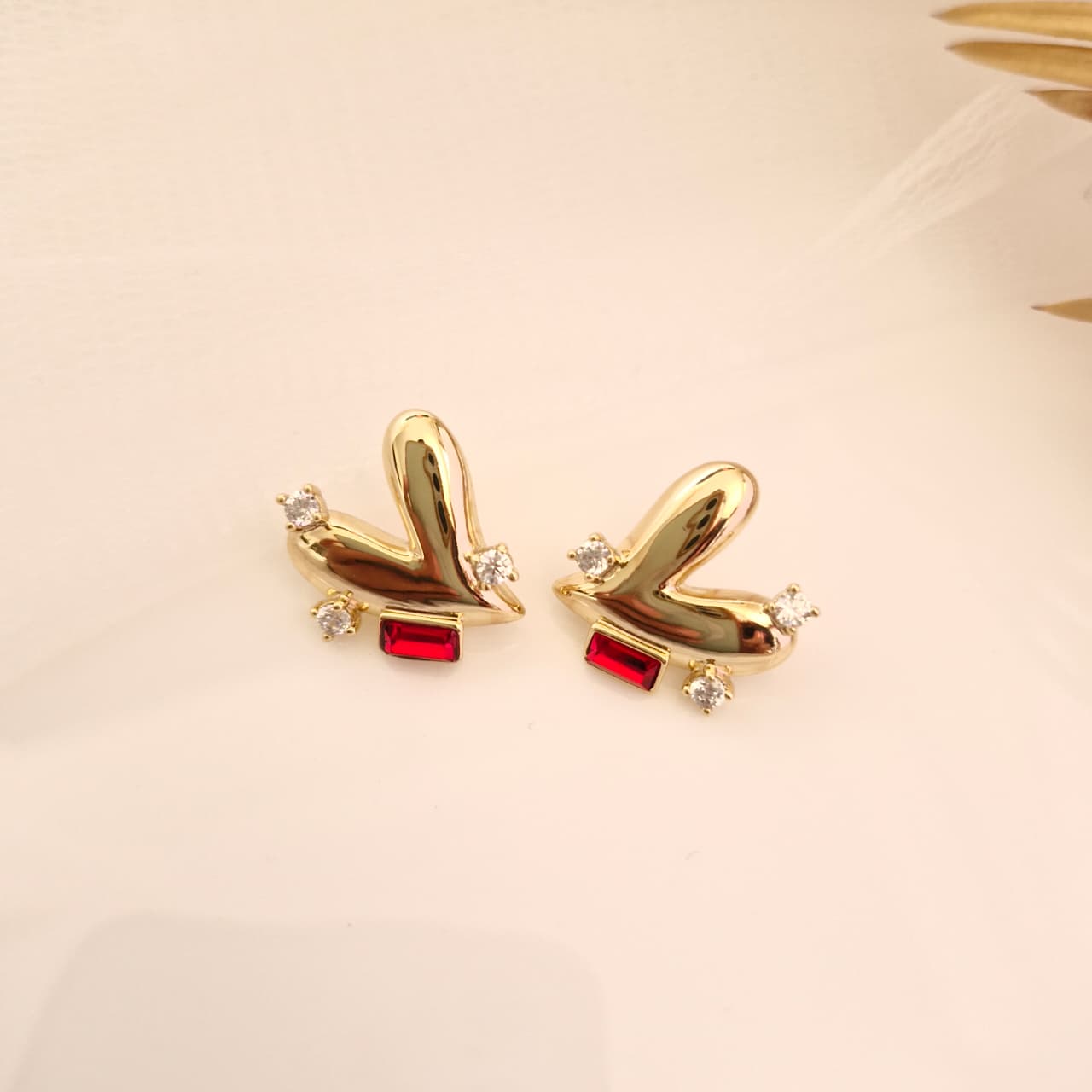 Ruby Luxe Studs