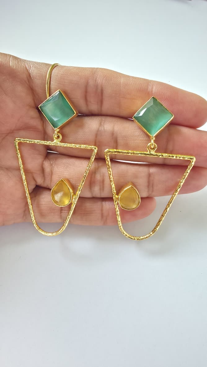 Geometric Drop Earrings