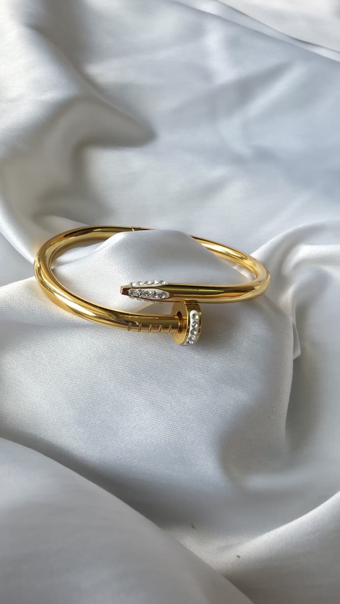 Gold Nail Baby Bracelet