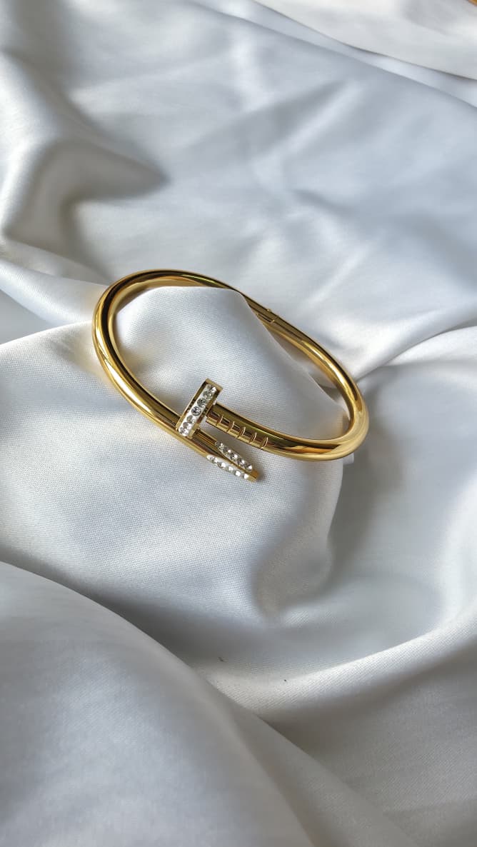 Gold Nail Baby Bracelet