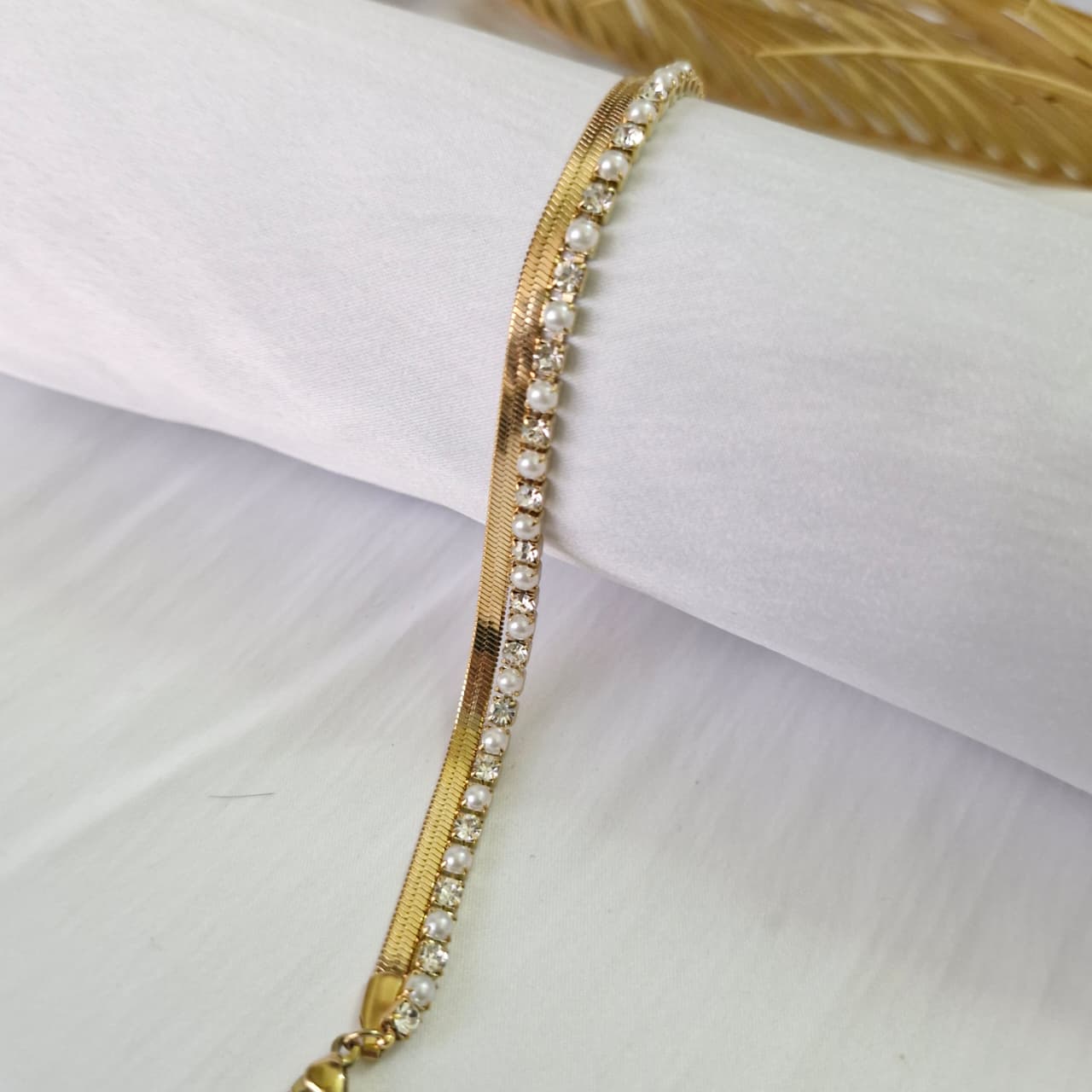 Sparkling Stone-Studded Bracelet