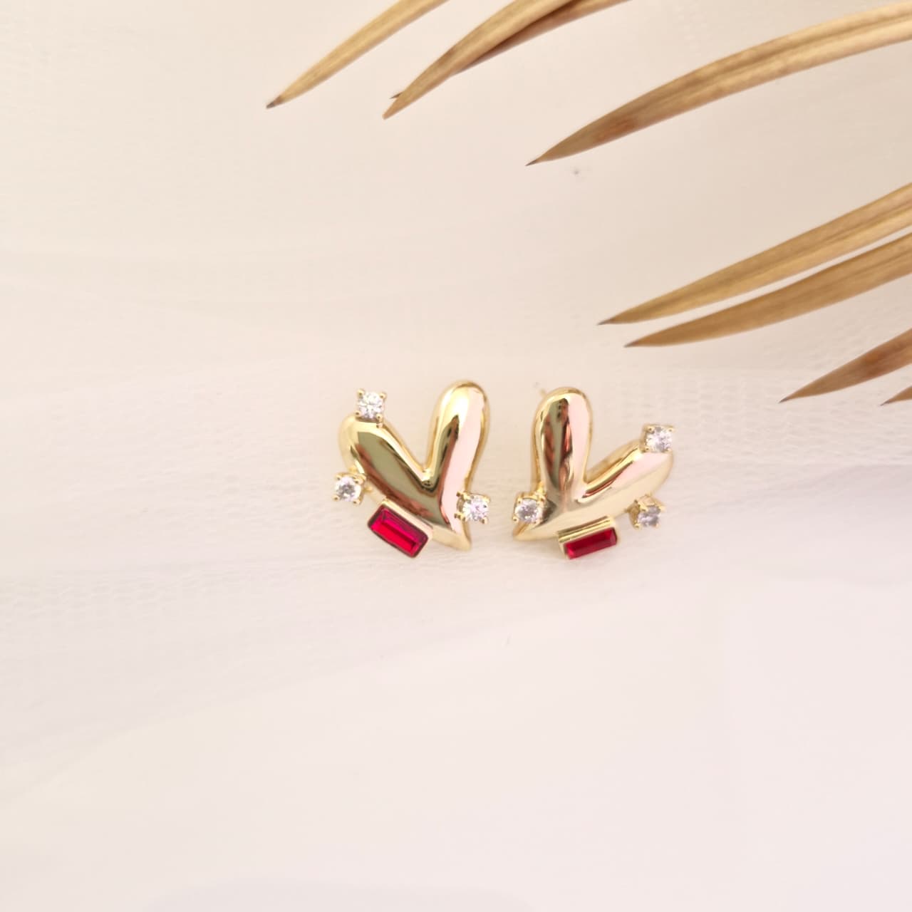 Ruby Luxe Studs
