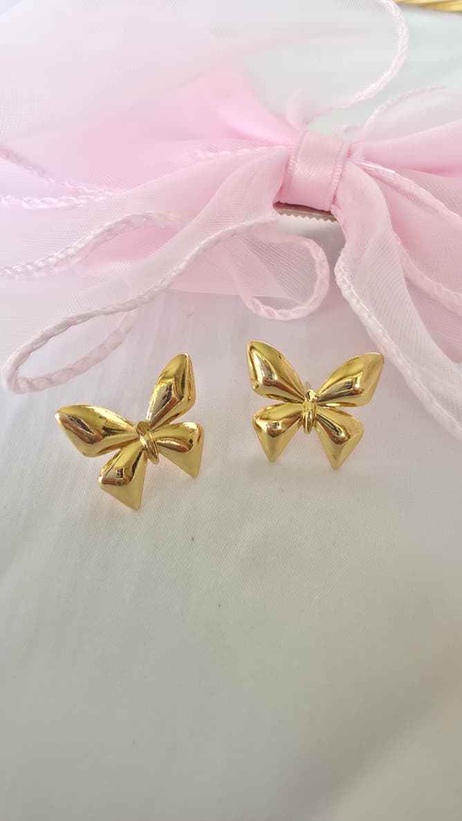 Gold-Plated Butterfly Studs