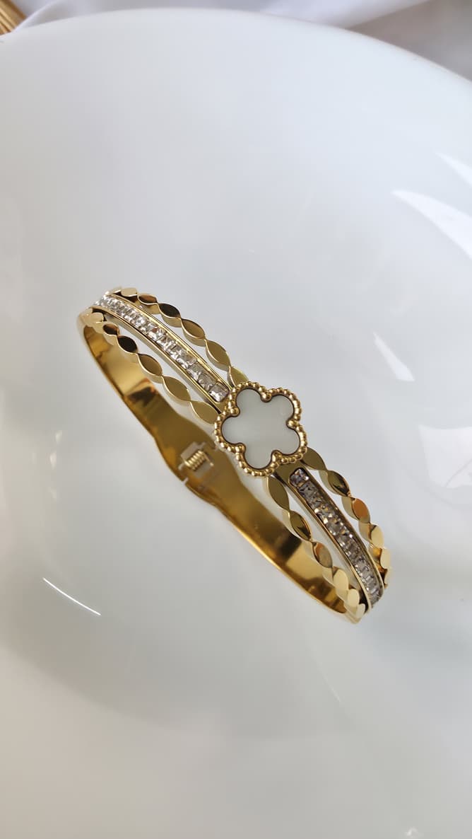 Clover Gold-Plated Bracelet