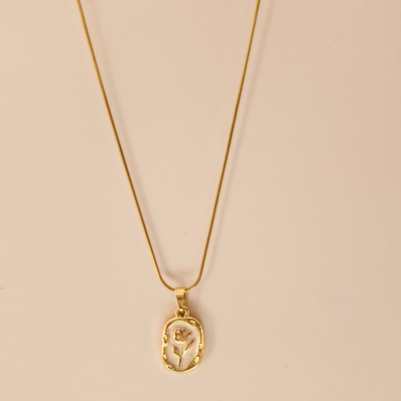 Enamel Flora Necklace