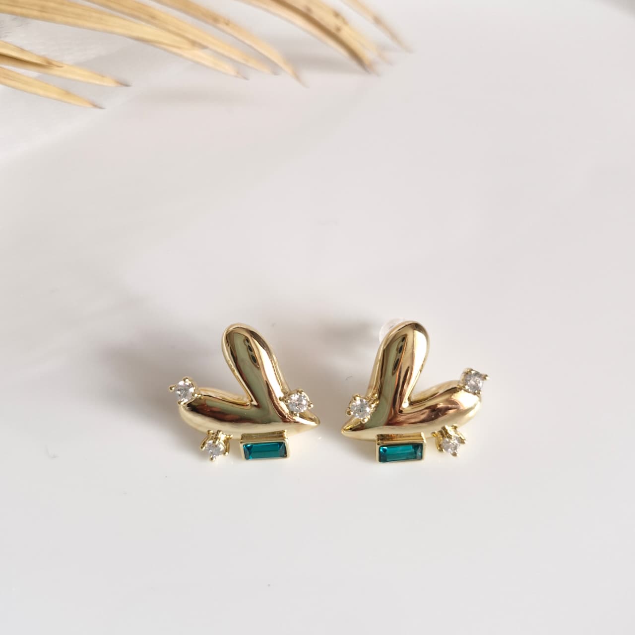 Emerald Bloom Studs