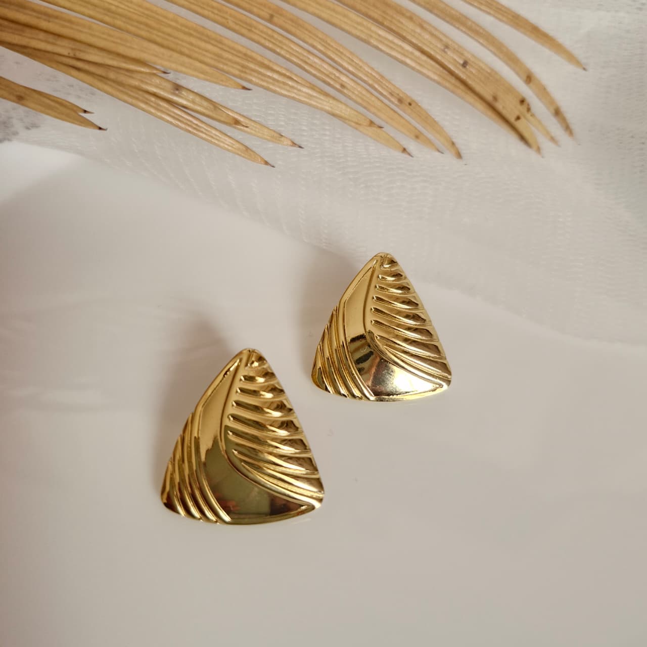 Vintage gold earrings