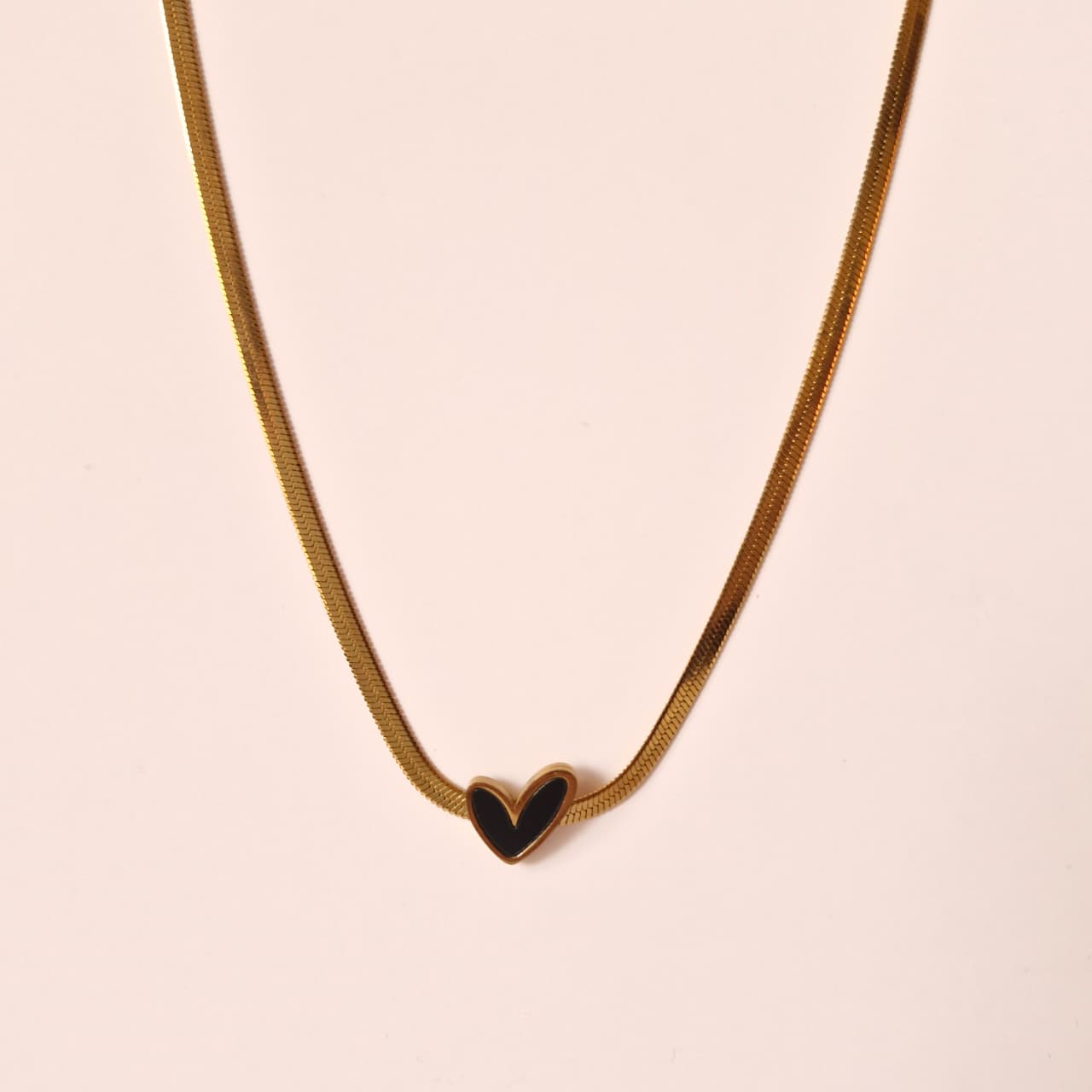 Gold Heart Pendant Necklace