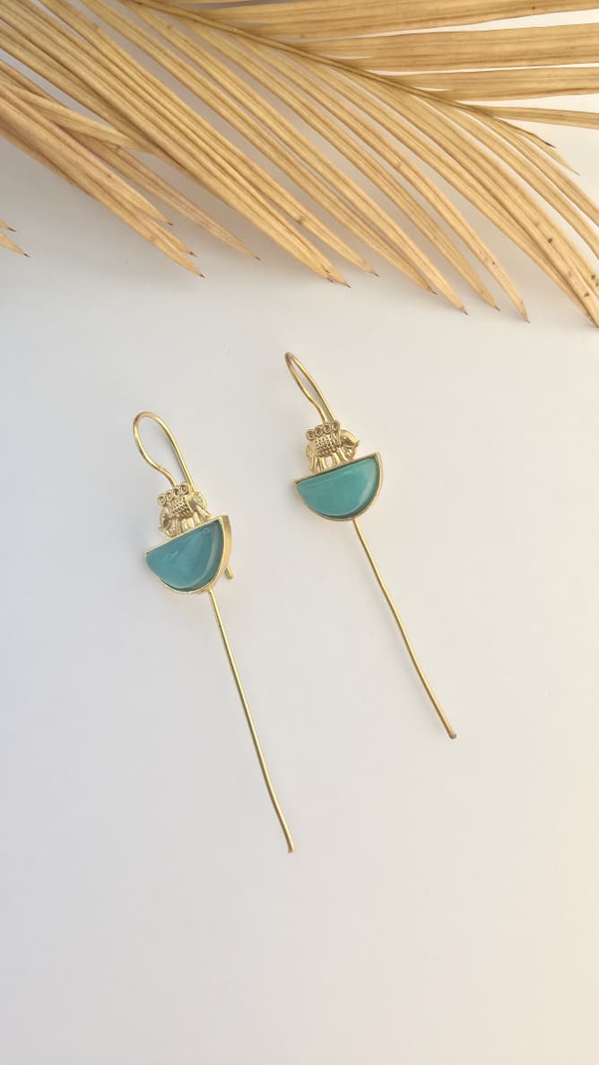 Elegant Turquoise Ear pins