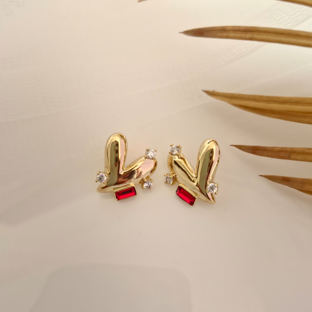 Ruby Luxe Studs