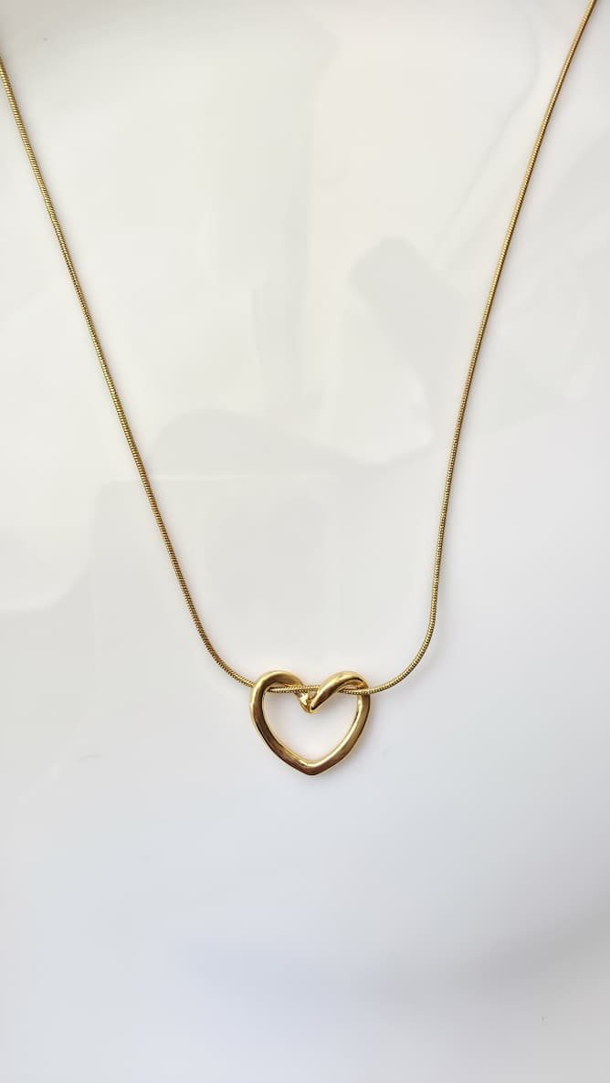 Eternal Knot Heart Necklace