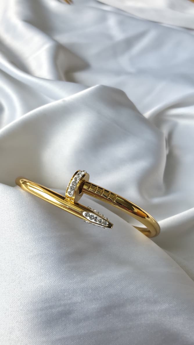 Gold Nail Baby Bracelet