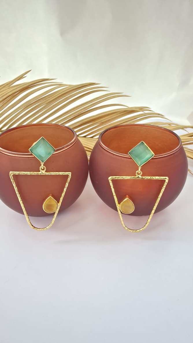 Geometric Drop Earrings