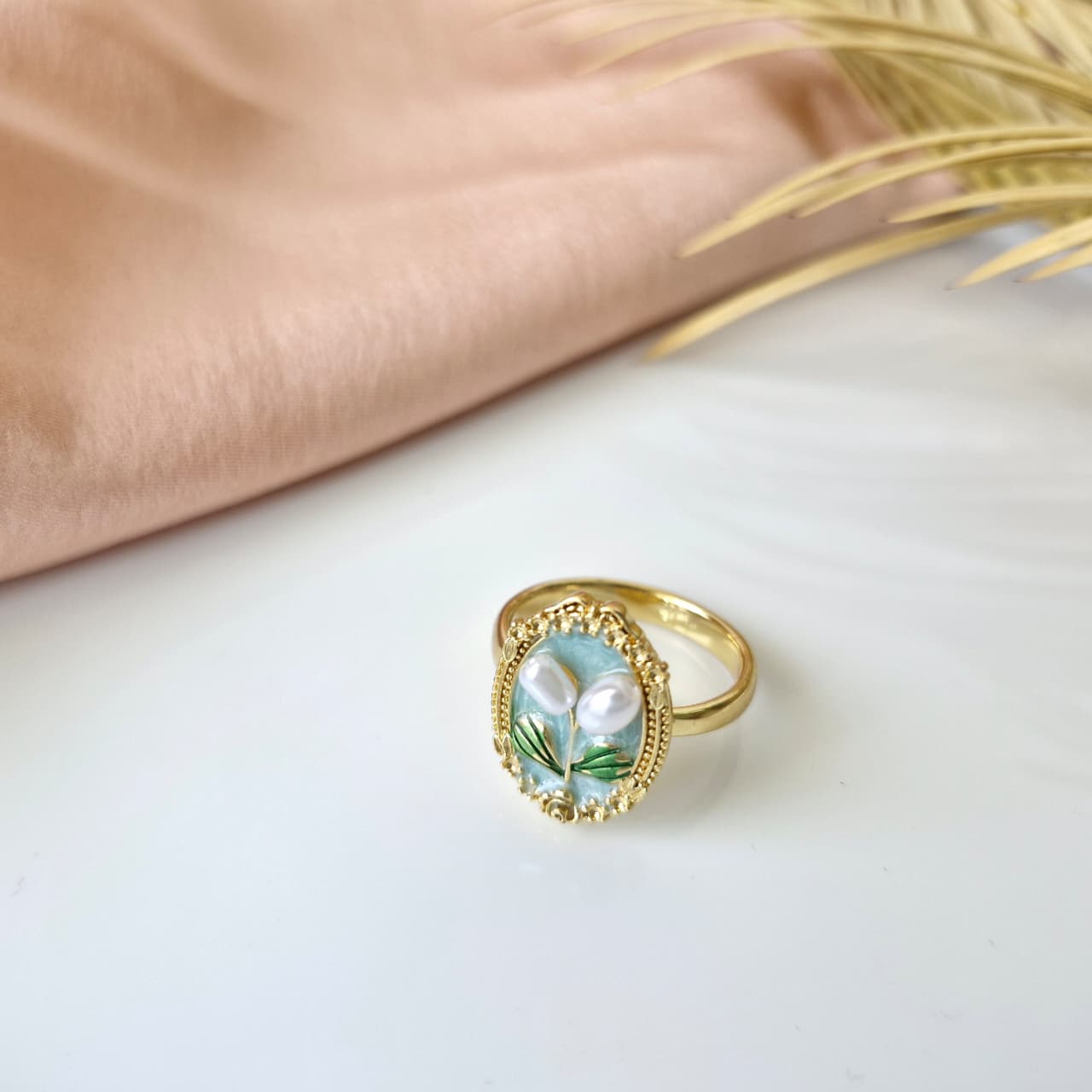 The Enamelled Tulip Ring