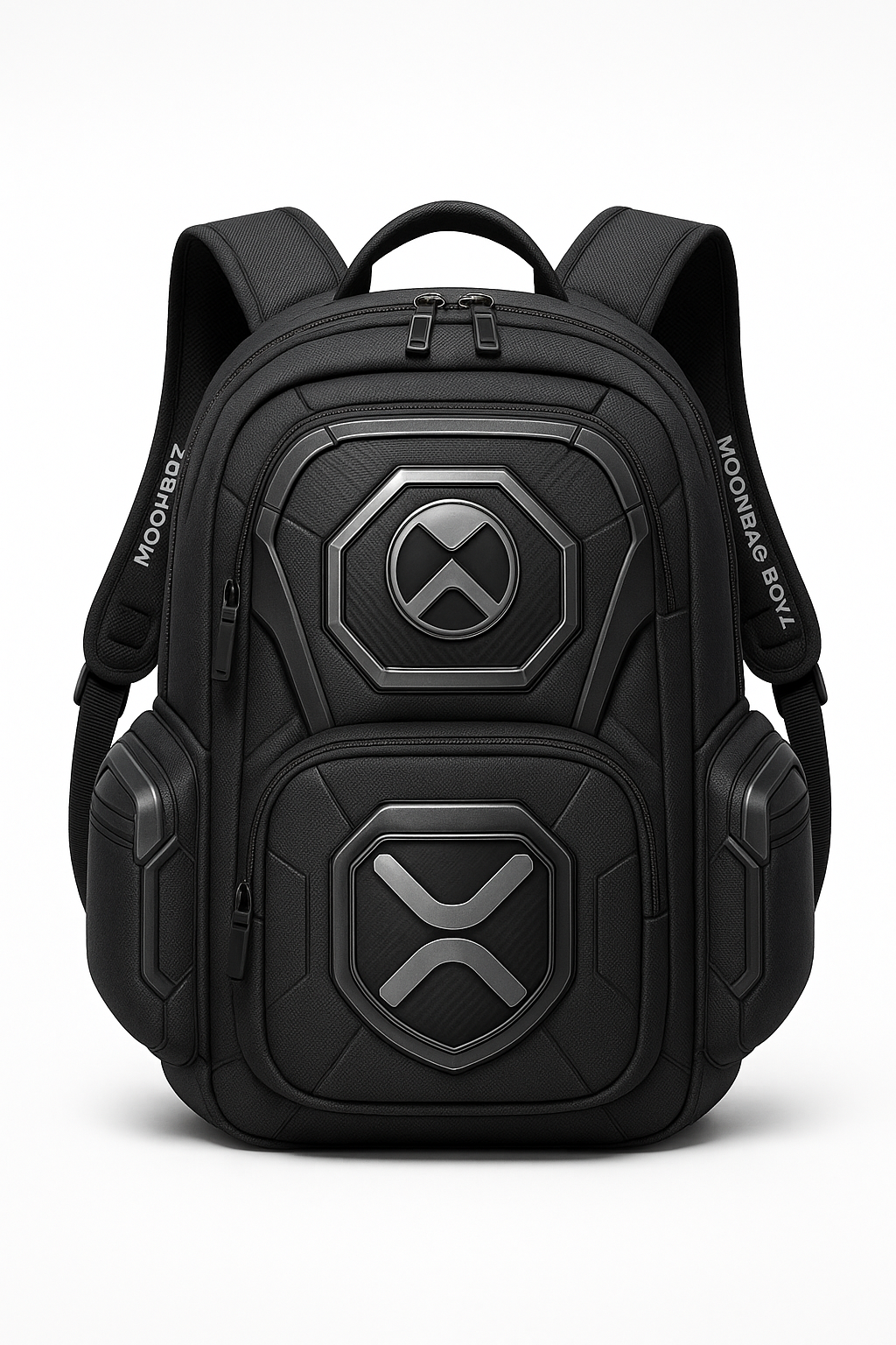 Futuristic Black Backpack