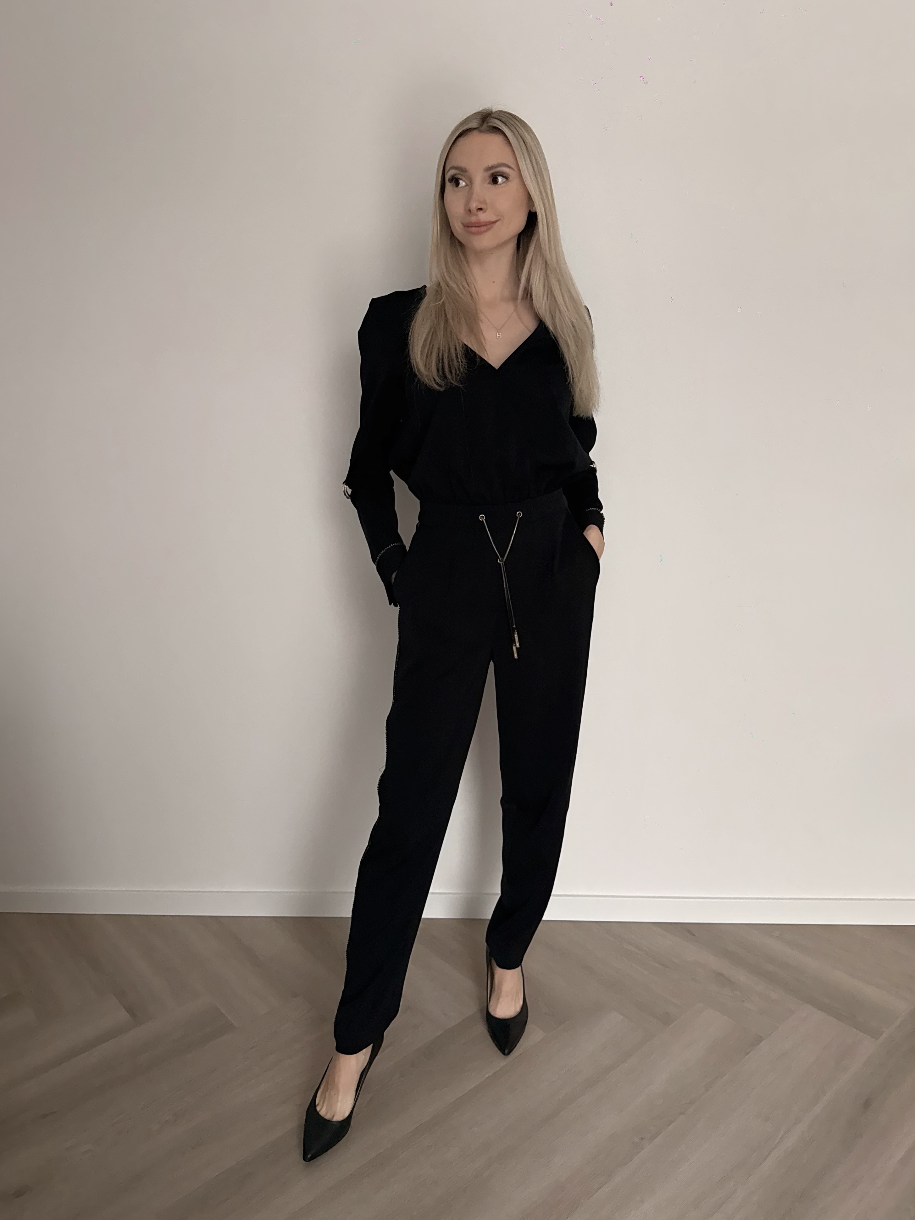 MARCIANO BLACK JUMPSUIT