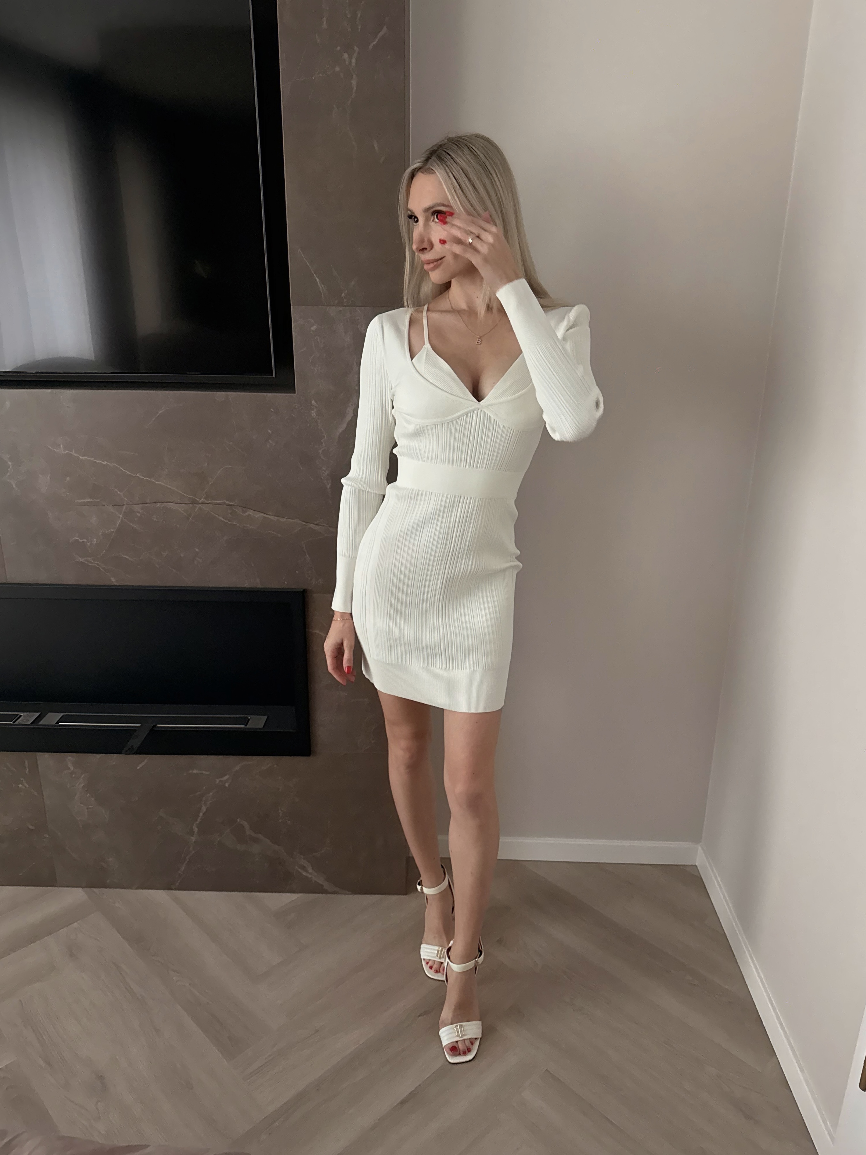 HERVE LEGER BANDAGE WHITE