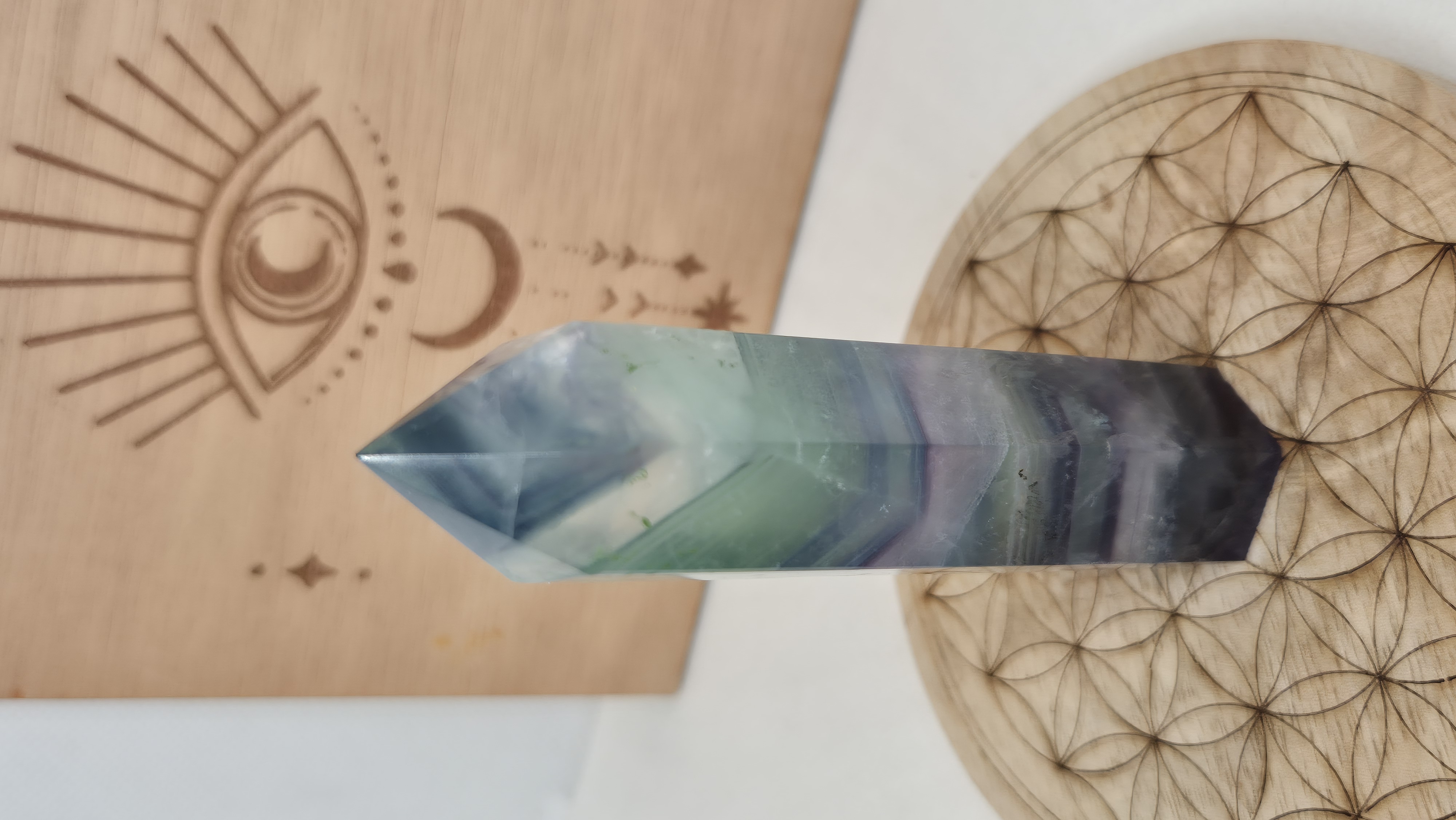 Pointe en Fluorite