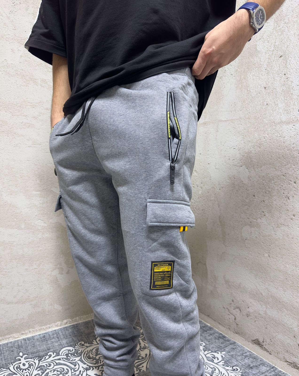 Trenerka - Gray Cargo Jogger Pants