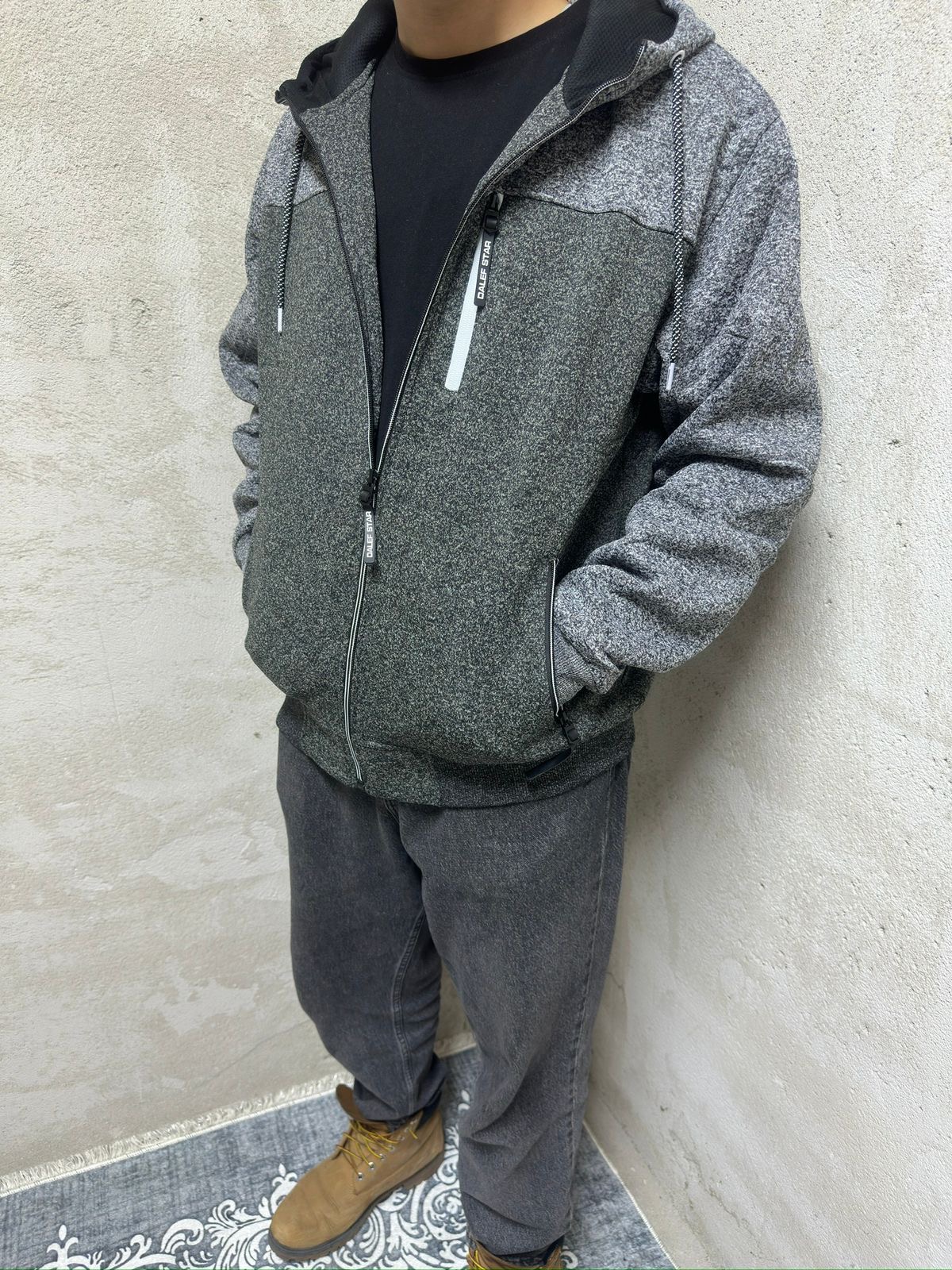 DUKS - Gray Hoodie Jacket