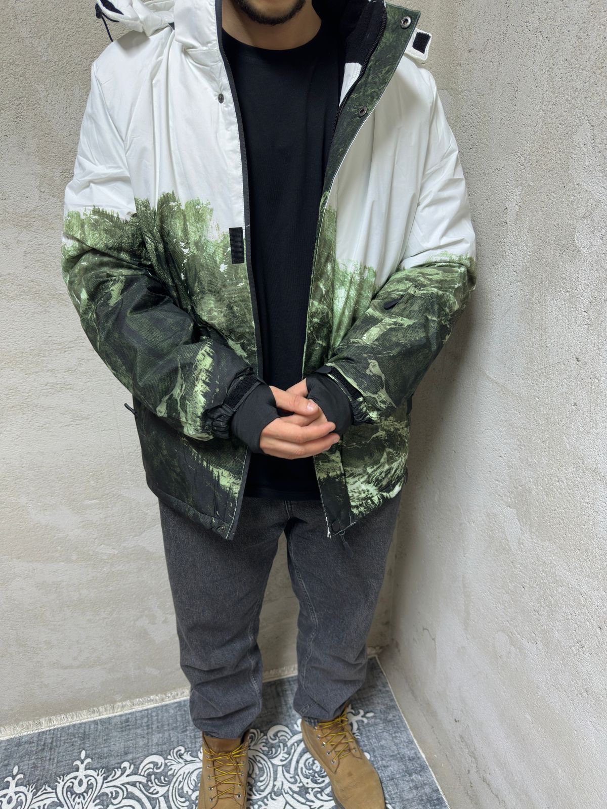 Jakne - Winter Forest Print Jacket