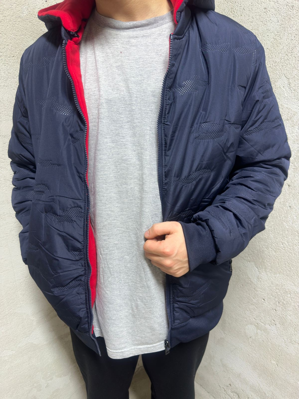 Jakne + Duks - Men's Navy Blue Winter Jacket