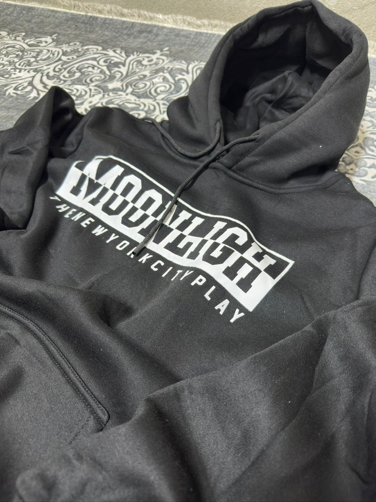 Duks - MOONLIGHT New York City Black Hoodie