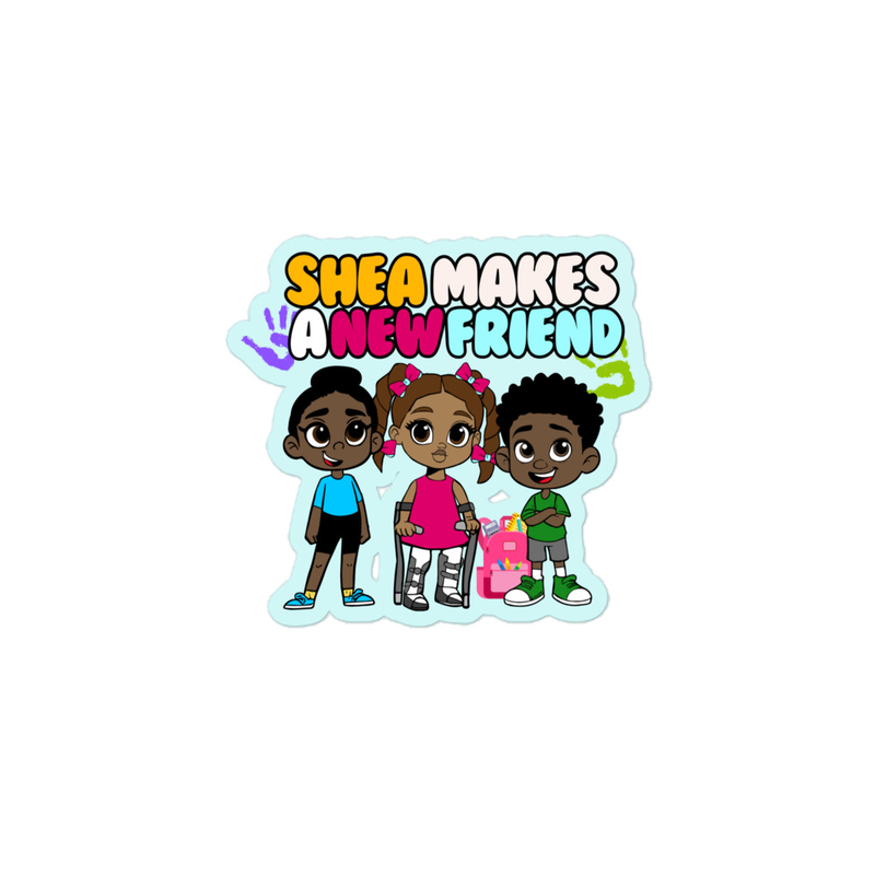 Shea Makes A New Friend Stickers