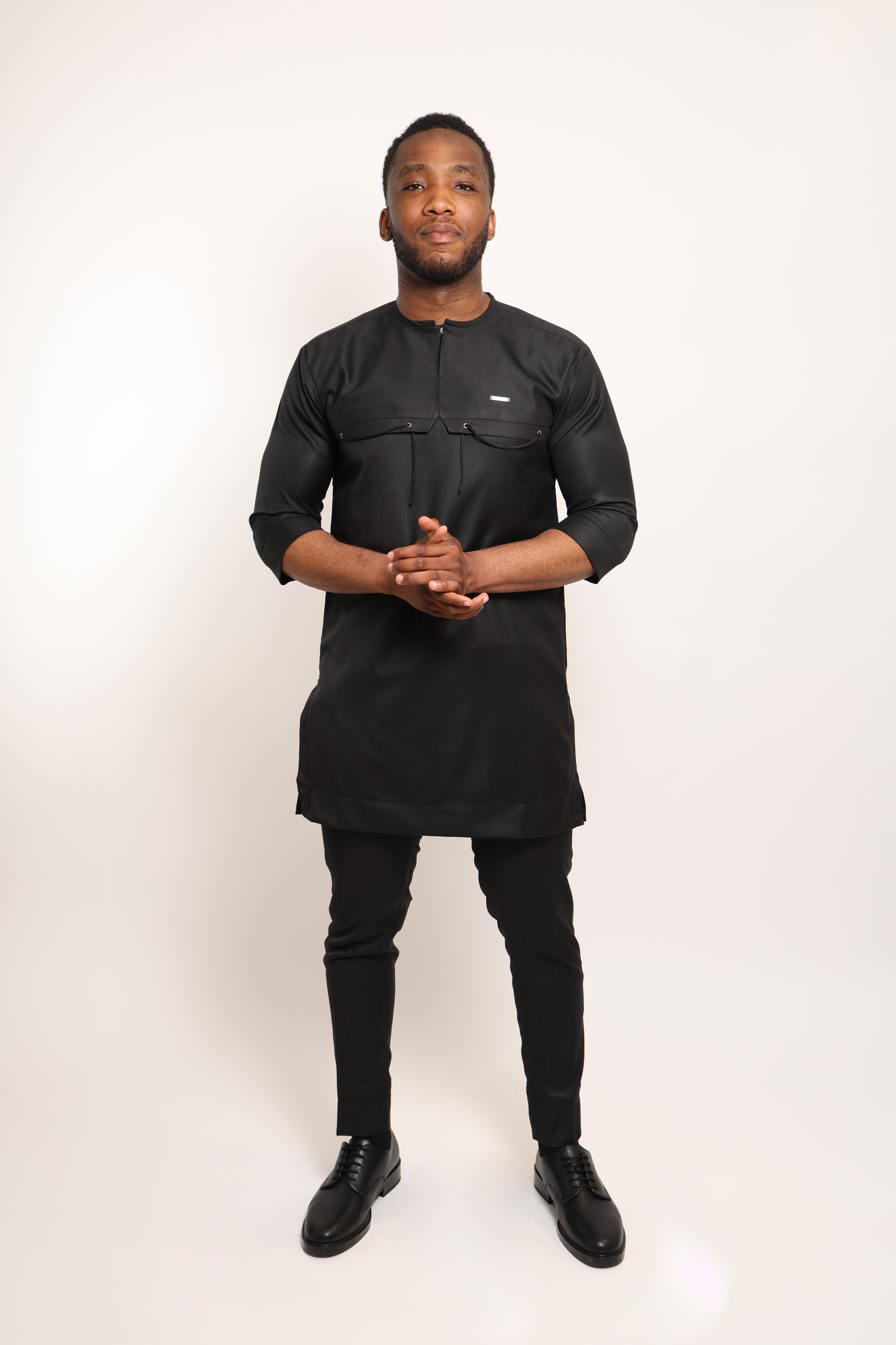 Boushi set : ensemble boubou  Homme de Couleur Noir