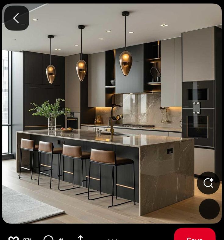 Modern Kitchen Island