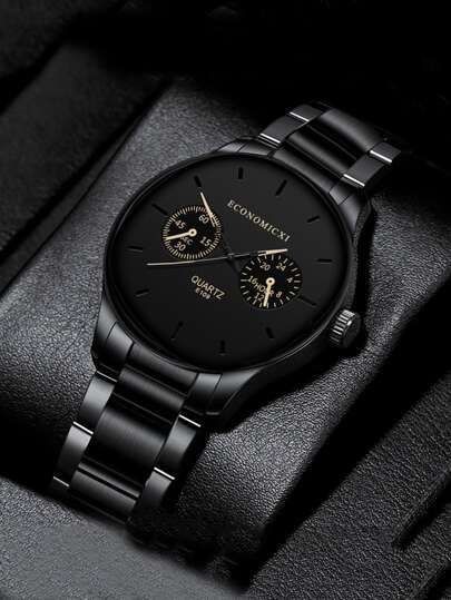 Economicy Quartz Black Wristwatch