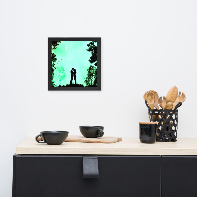 Contrast Love Premium Luster Photo Paper Framed Poster 