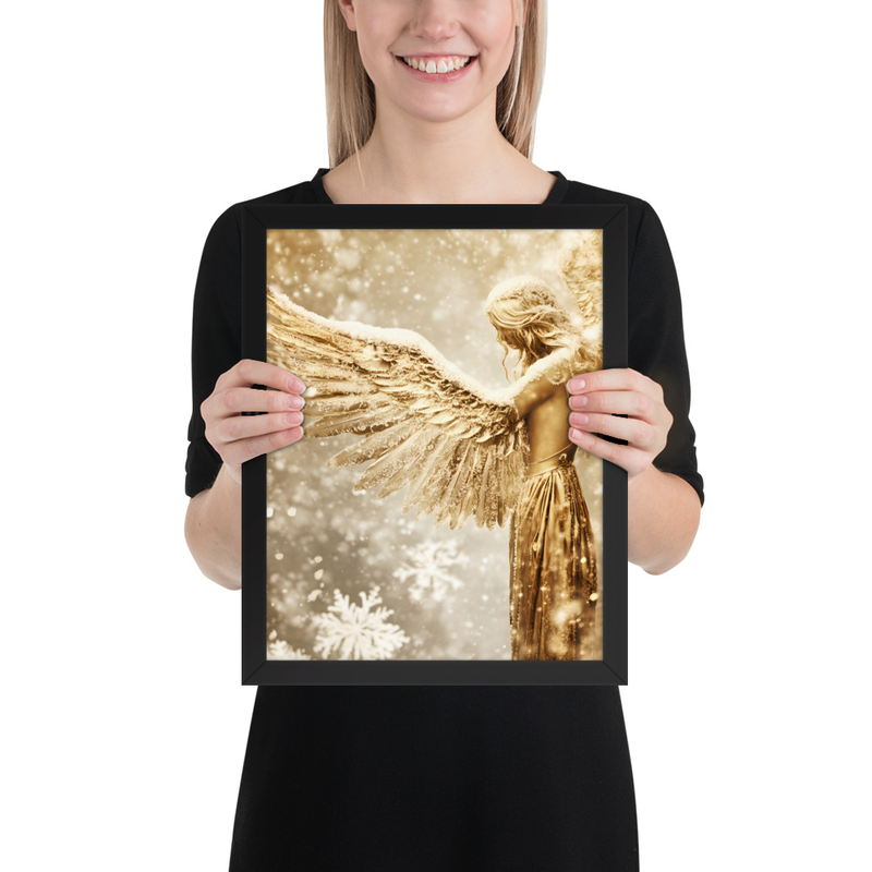 Seraphine Gold Premium Luster Photo Paper Framed Poster 