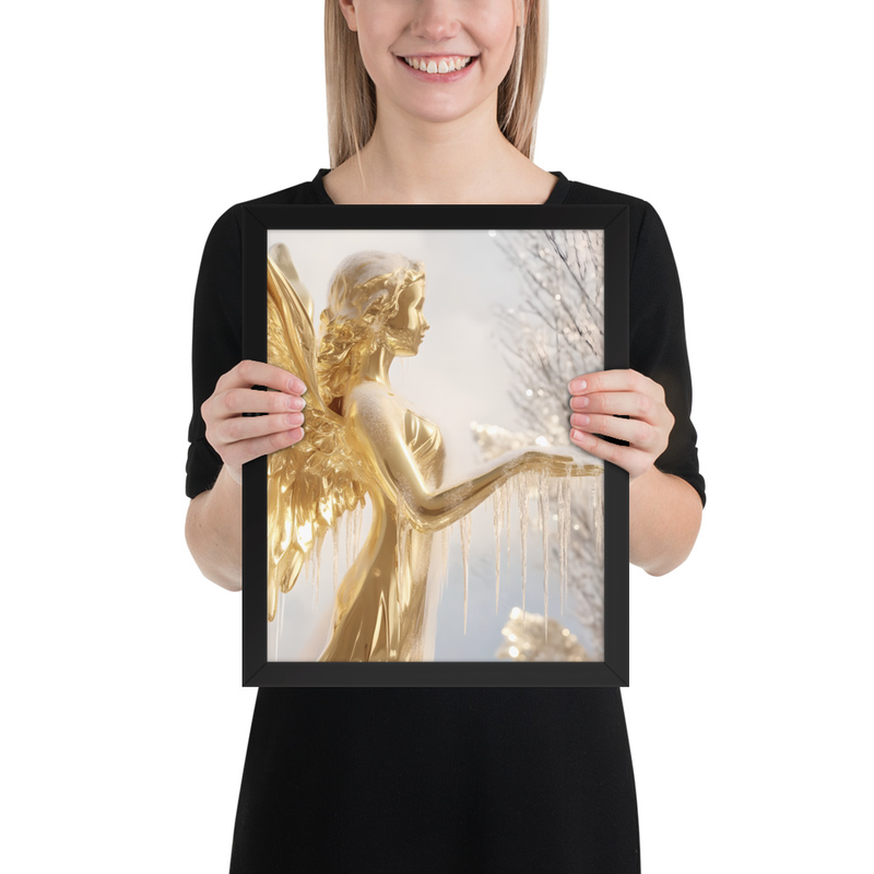 Celestial Jophiel Premium Luster Photo Paper Framed Poster 