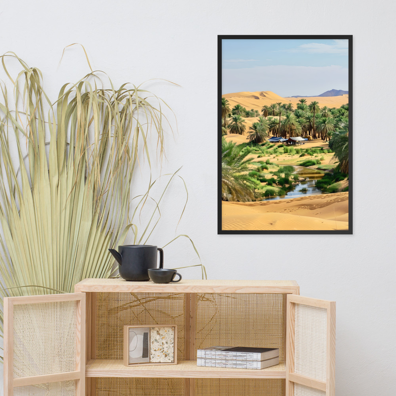 Lone Dune Premium Luster Photo Paper Framed Poster