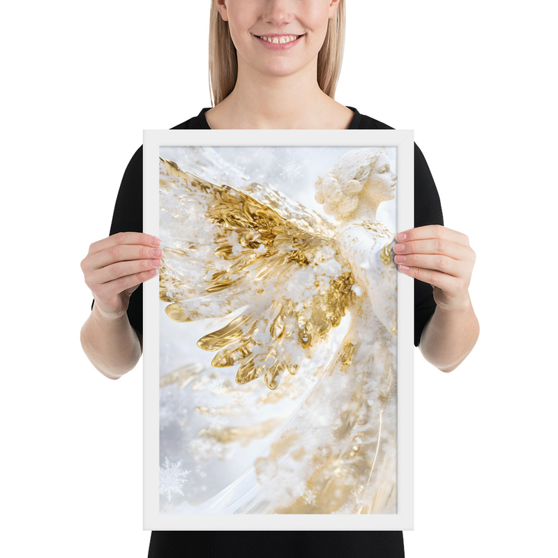 Auriel Glow Premium Luster Photo Paper Framed Poster 