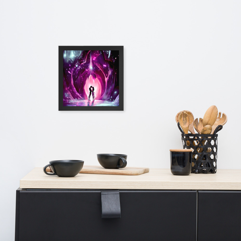 Hidden Flame Premium Luster Photo Paper Framed Poster 